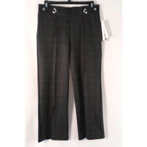 Chloe + Jasmine High Rise Wide Leg Capri Pants Houndstooth Size M